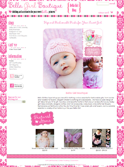 Bella Girl Boutique Turnkey Boutique Website