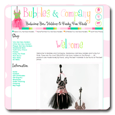 Bubbles and Company Boutique Web Design