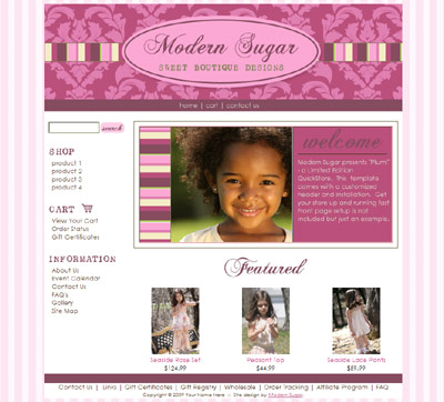 Plum Boutique eCommerce QuickStore