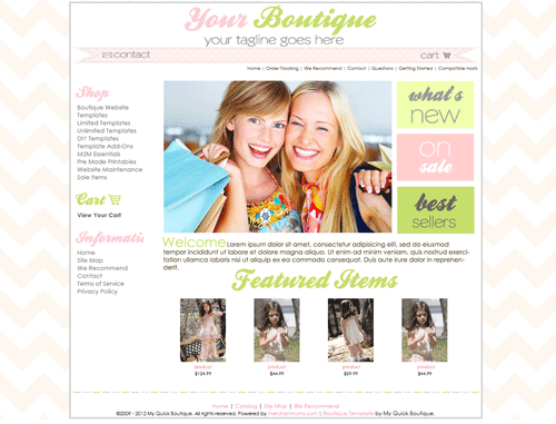 boutique website template